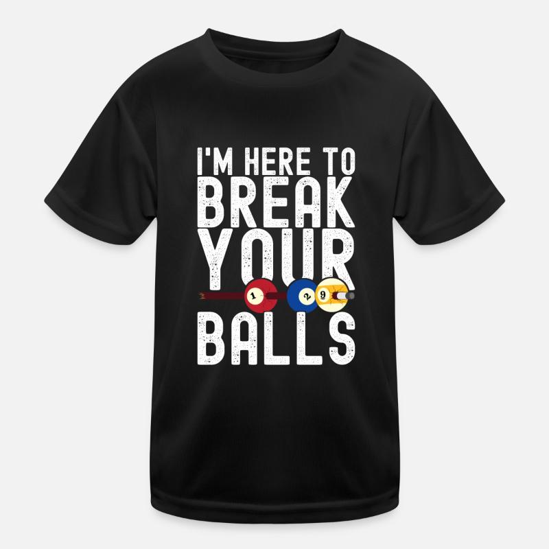 Pool Billiards Billiards Pool Table Kids Functional T-Shirt