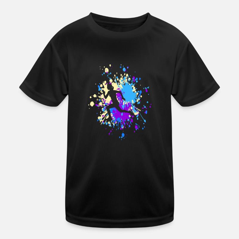 Athletics Run Color Splash Kinder Funktions-T-Shirt