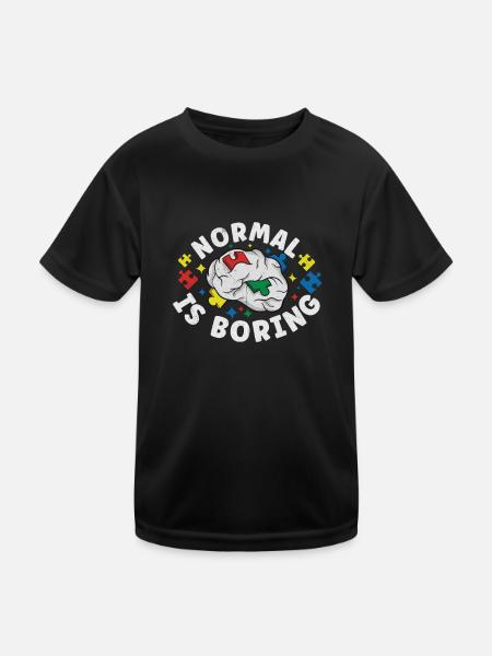 Autism Awareness Autism Disease Autistic Gift - Kinder Funktions-T-Shirt - Schwarz - Vorne