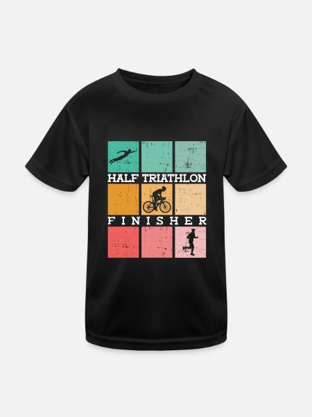 Semi-Triathlon Finisher - Triathlète - T-shirt sport Enfant - noir - Devant