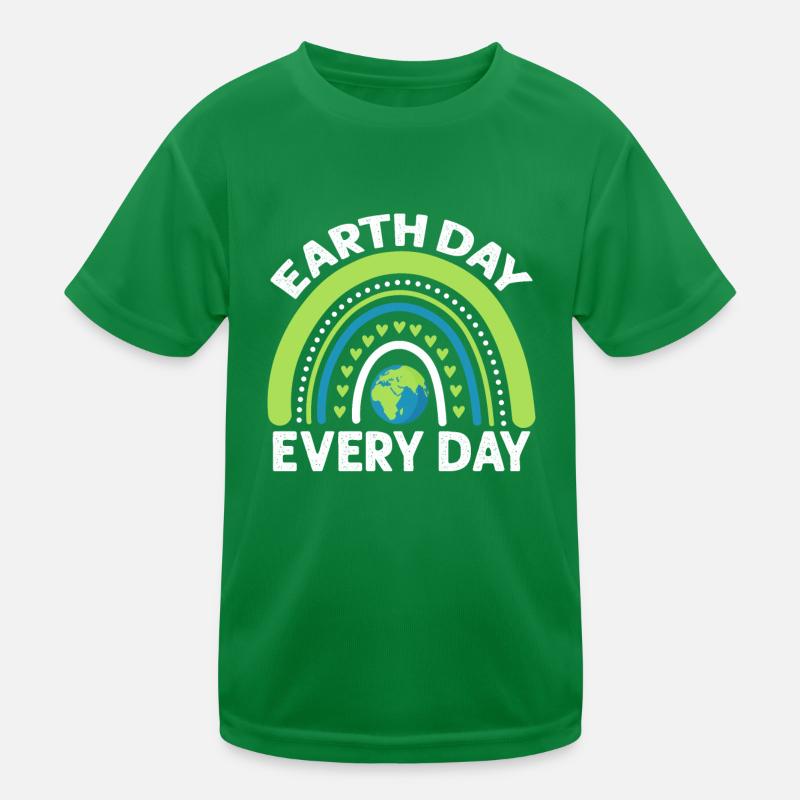 Climate Change Earth Day Every Day Kinder Funktions-T-Shirt