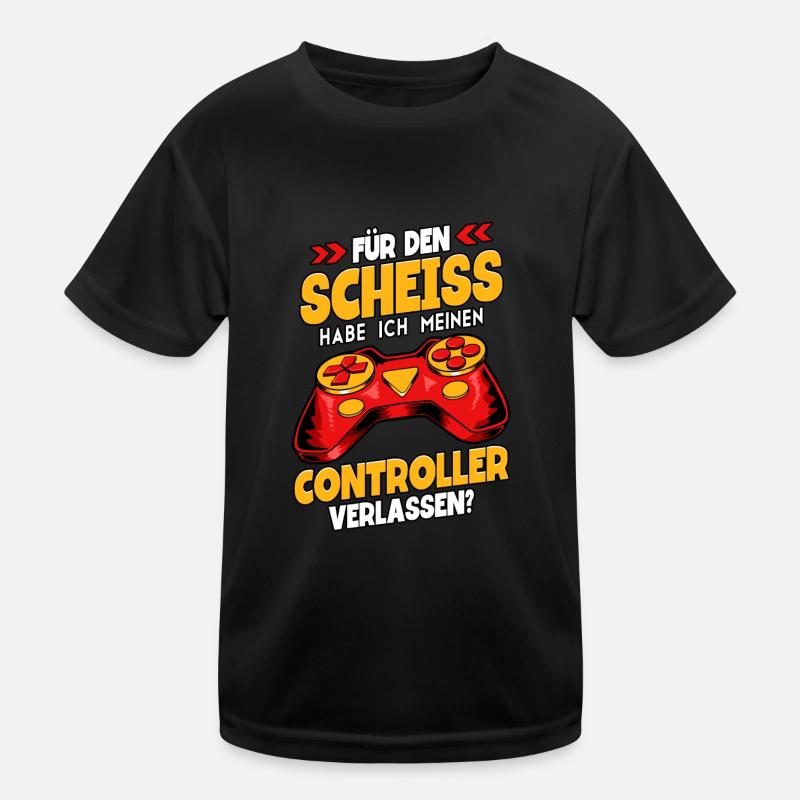 Zocken Gaming Kinder Funktions-T-Shirt