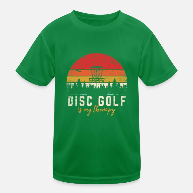 Disc Golf Is My Therapy Funny Frisbee Golf Disc Go Kinder Funktions-T-Shirt