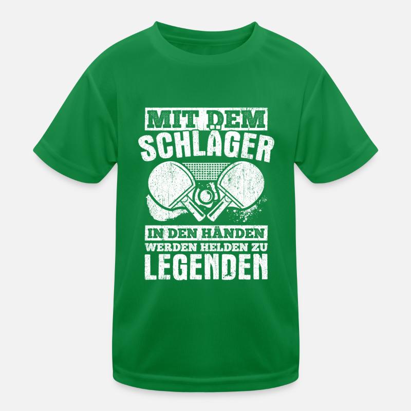 Mit dem Schläger in den Händen werdne Helden zu Le Kinder Funktions-T-Shirt