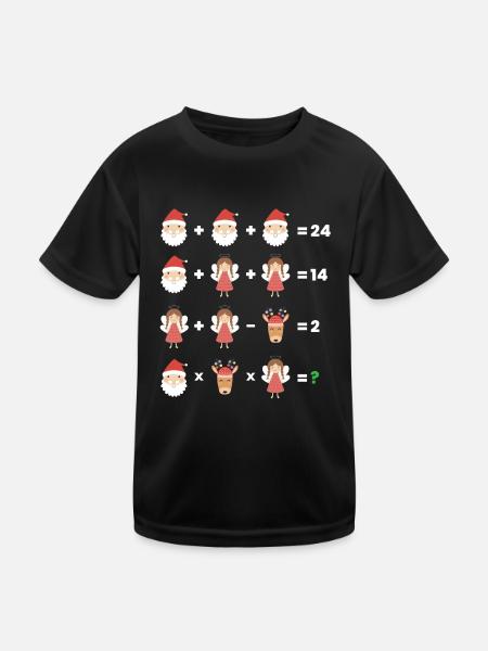 Équation du professeur de mathématiques - T-shirt sport Enfant - noir - Devant