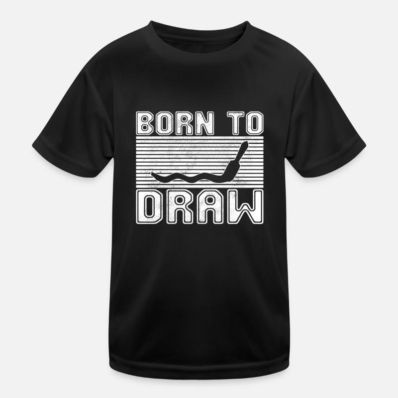 Painting Drawing Kids Functional T-Shirt