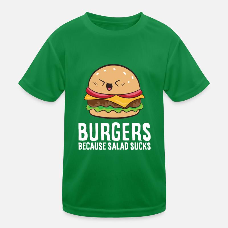 Burger parce que la merde de salade est drôle Hamburger T-shirt sport Enfant