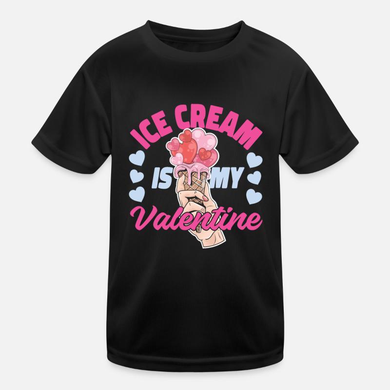 Ice Cream Valentines Day Cone Kinder Funktions-T-Shirt