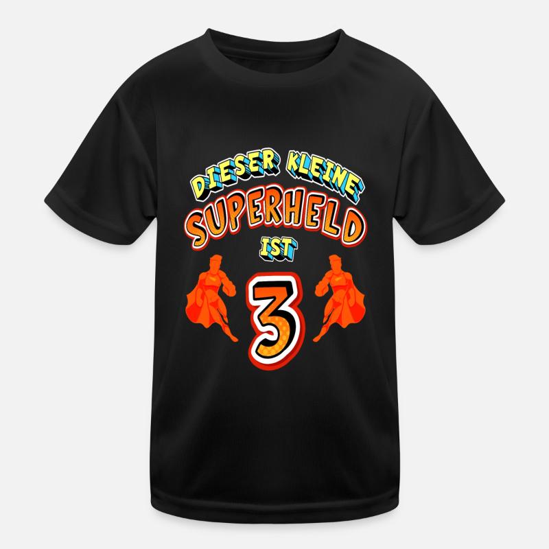 Superhelden 3. Geburtstag Jungs Geschenk Kinder Funktions-T-Shirt