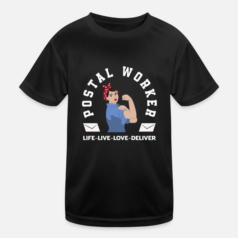 Funny Letter Deliverer Post Post Gifts Kids Functional T-Shirt