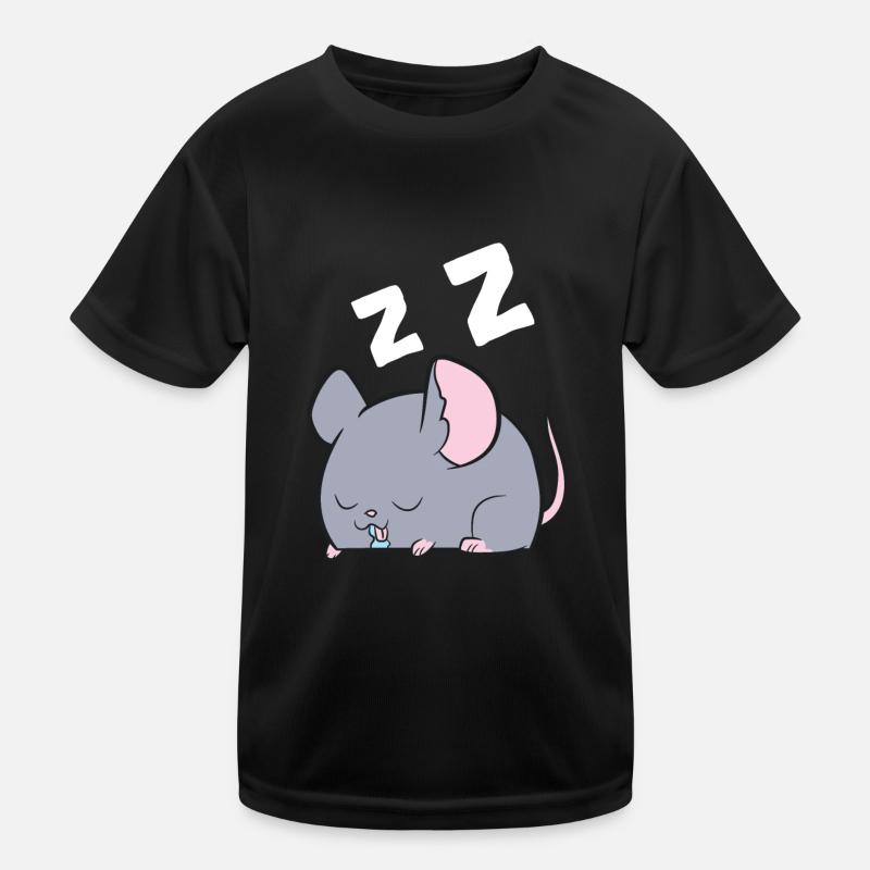Rat Sleeping Rat Pajamas Funny Rat Kids Functional T-Shirt