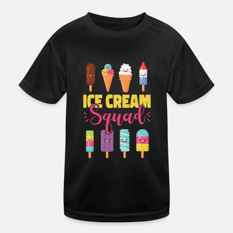 Ice Cream Team Cone Popsicle Ice Kinder Funktions-T-Shirt