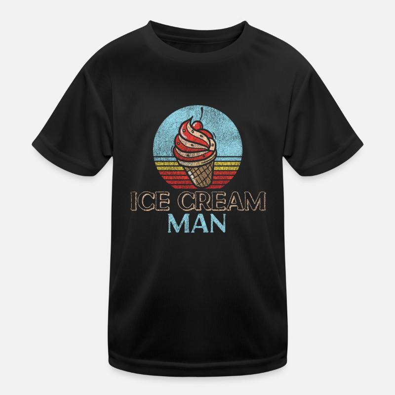Ice Cream Boy Cone Sundae Retro Kinder Funktions-T-Shirt