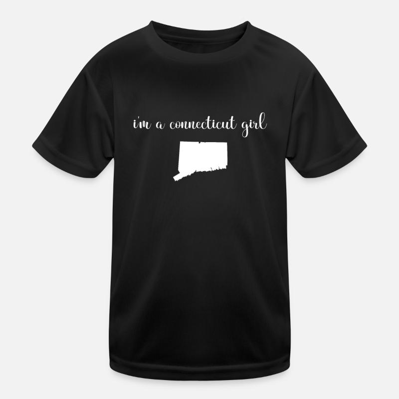 Ich Bin Ein Mädchen In Connecticut - Staat Kinder Funktions-T-Shirt