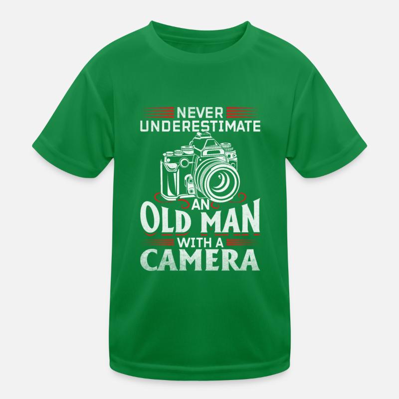 Never underestimate an old man with a Kids Functional T-Shirt