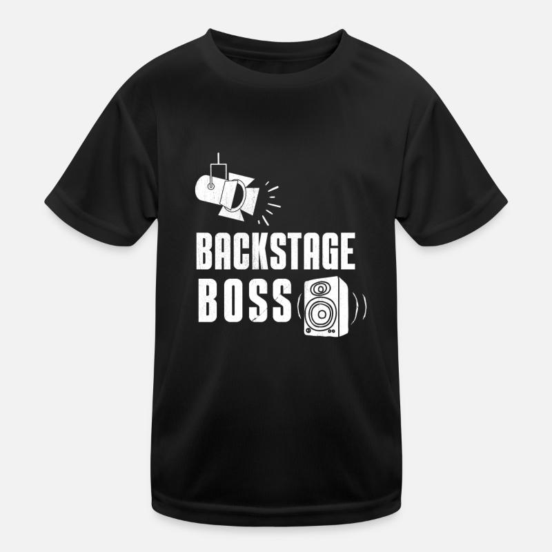 Backstage Boss Event Techniker Crew Kinder Funktions-T-Shirt