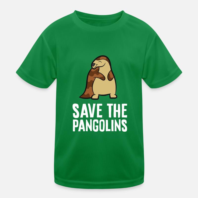 Save The Pangolins Kids Functional T-Shirt