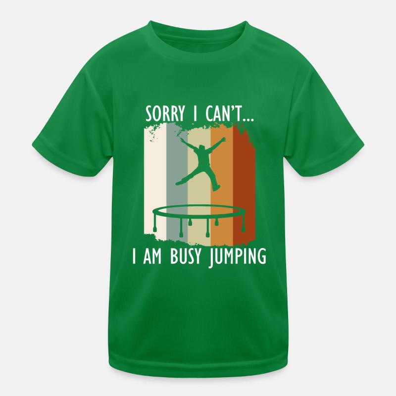 Busy Jumping Funny Saying Hobby Pull T-shirt sport Enfant