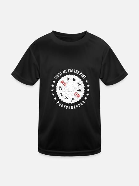 Photographie Photographie - Croyez-moi, je suis - T-shirt sport Enfant - noir - Devant