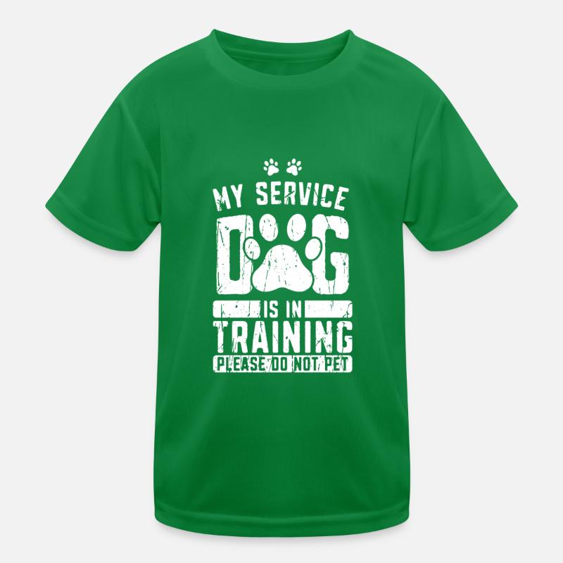 My service dog is in training Please do not pet - Kids Functional T-Shirt