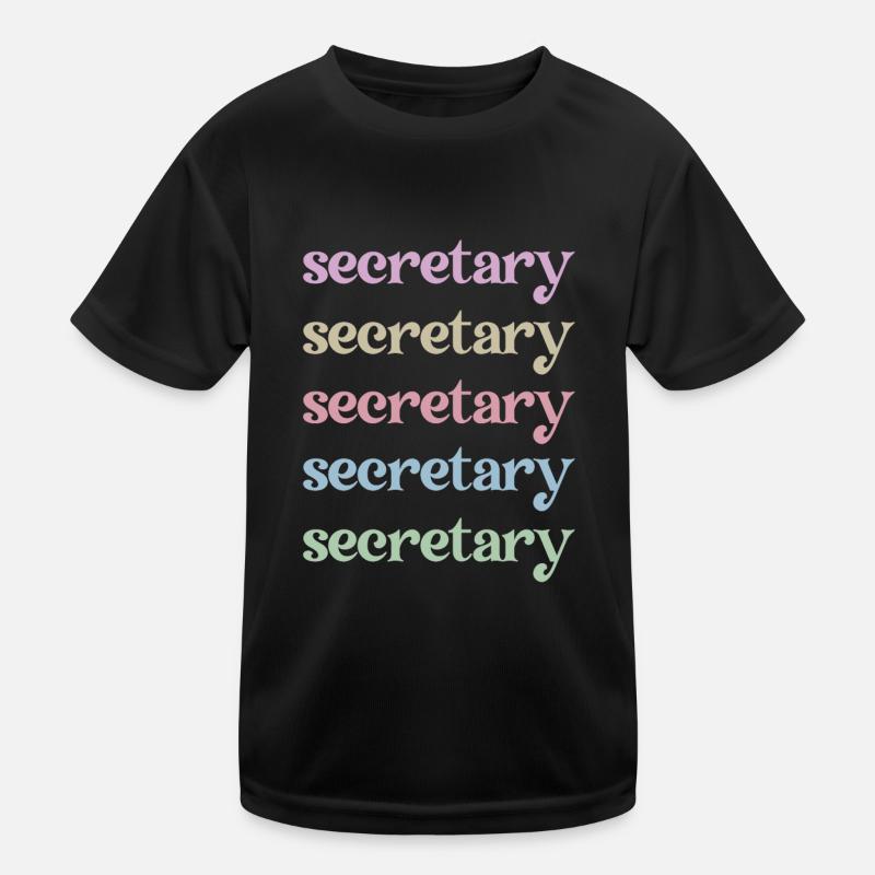 Best Secretary Appreciation Office Worker Kids Functional T-Shirt