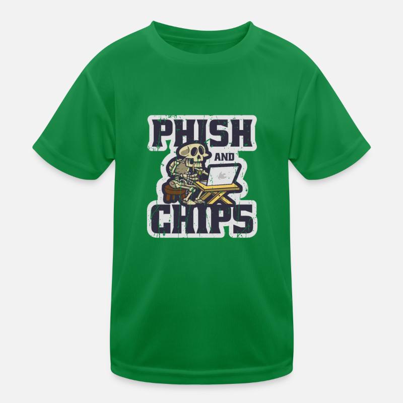 Phish and Chips - decryption Kids Functional T-Shirt