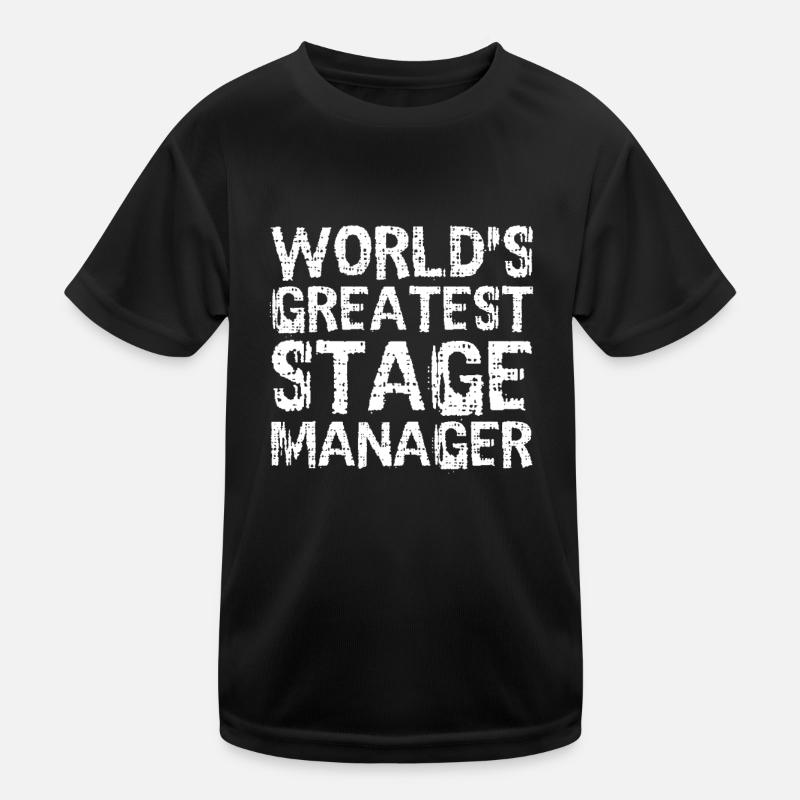 World's Great Stage Manager Kids Functional T-Shirt