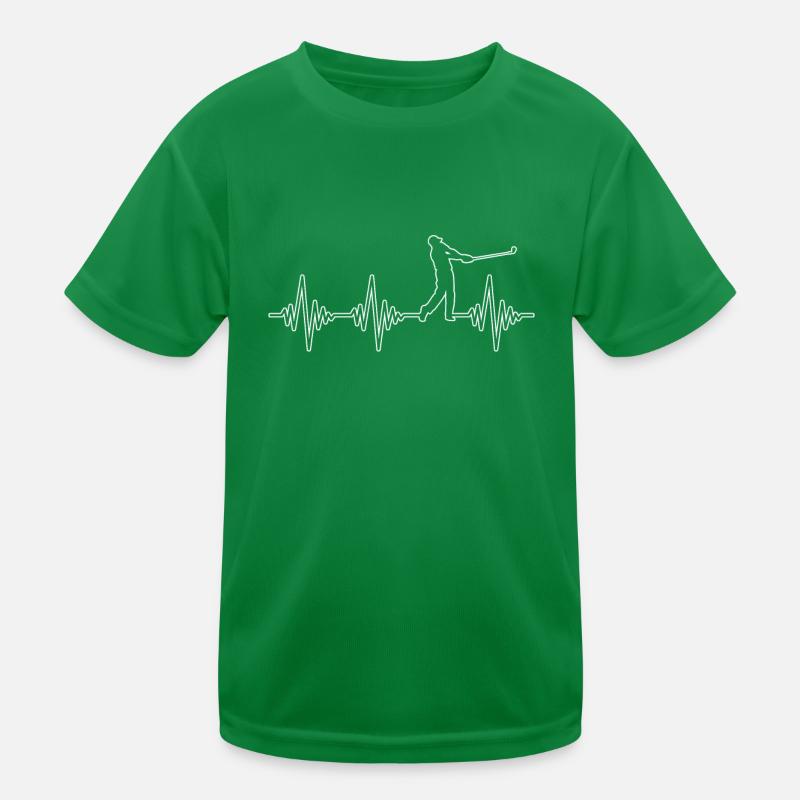 Golf Herzschlag Kinder Funktions-T-Shirt