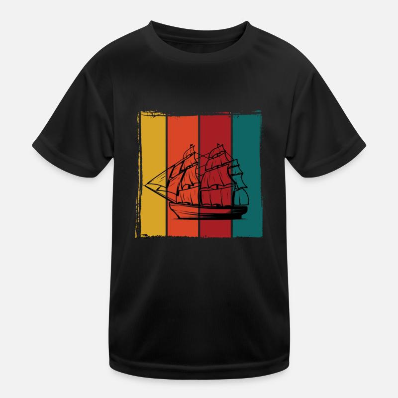 Segelschiff Kinder Funktions-T-Shirt