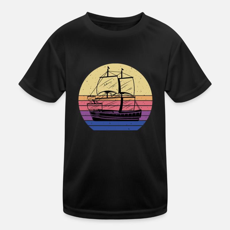 Pirate ship Kids Functional T-Shirt
