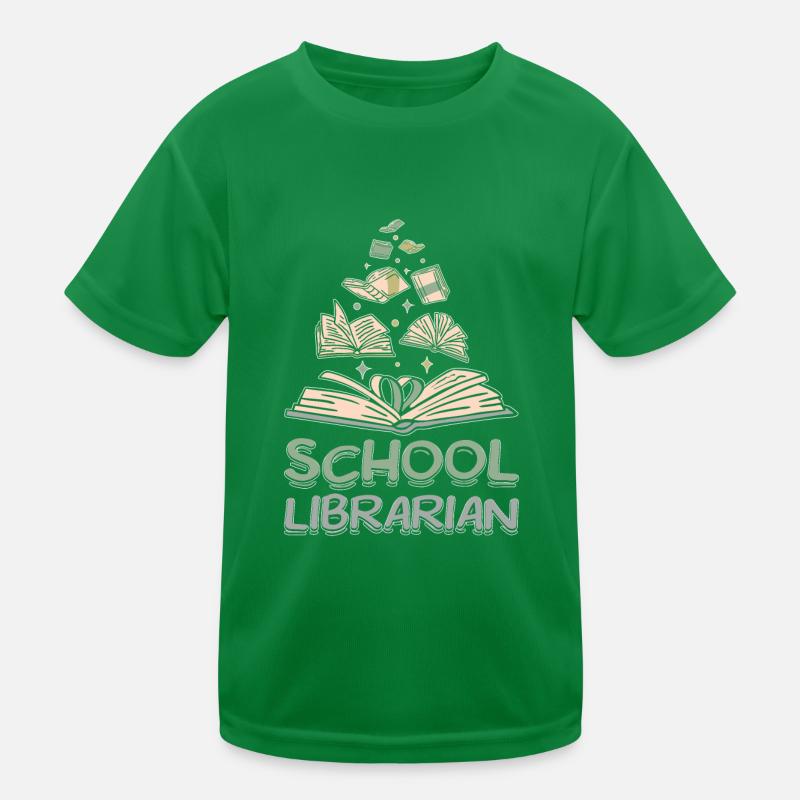 School librarian Kinder Funktions-T-Shirt
