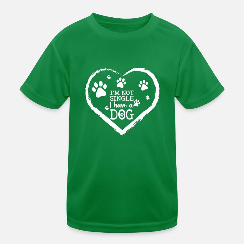 Ich bin nicht Single, ich habe einen Hund Kinder Funktions-T-Shirt