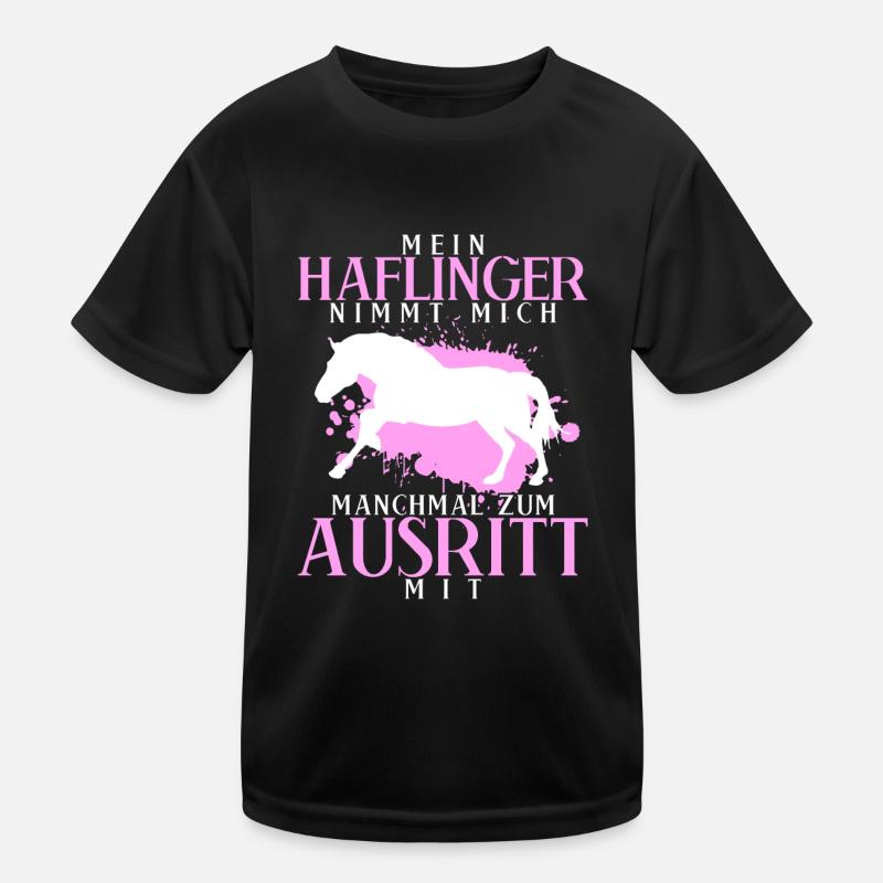 Haflinger Reiten Haflingers Kinder Funktions-T-Shirt