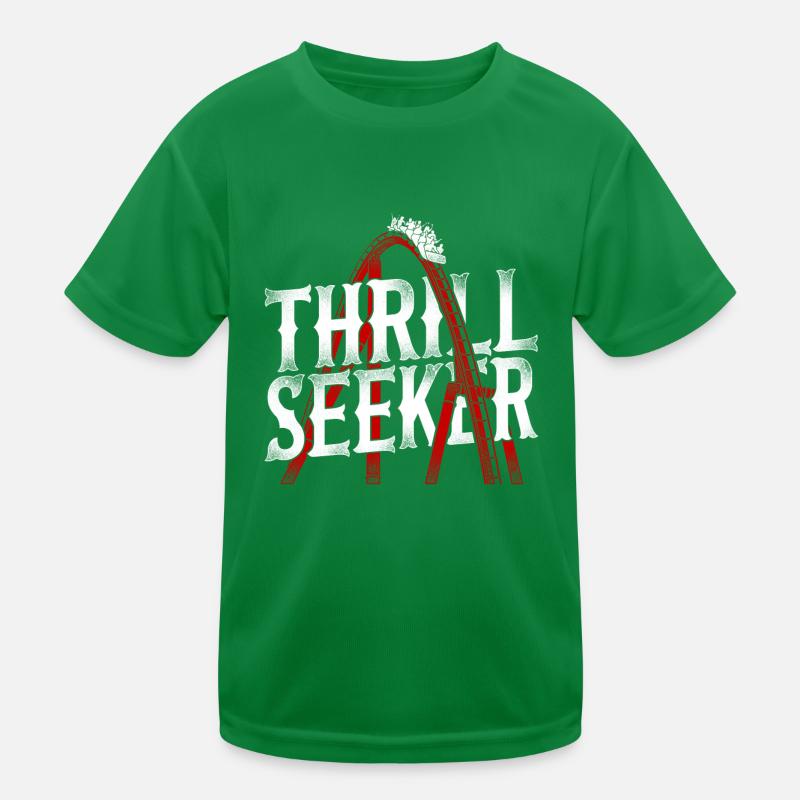 Roller Coaster Vintage Thrill Kinder Funktions-T-Shirt