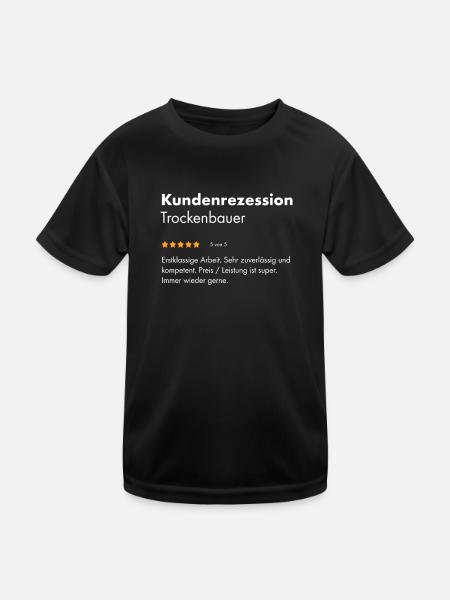 Türsteher I Sicherheitsdienst Motiv für Security - Kinder Funktions-T-Shirt - Schwarz - Vorne