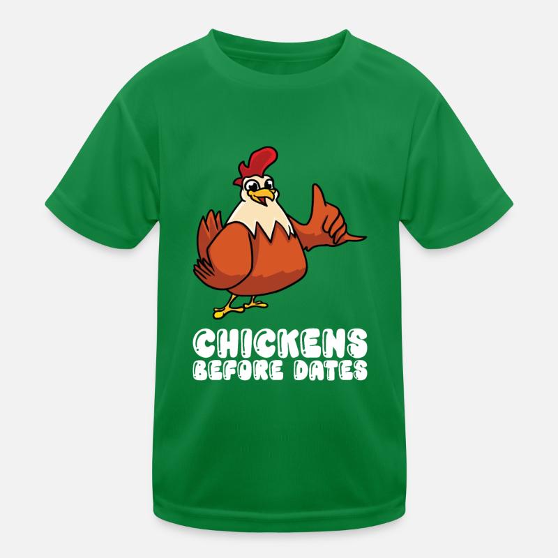 Chickens Before Dates Kids Functional T-Shirt