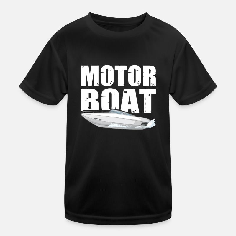 Motorboat Kids Functional T-Shirt