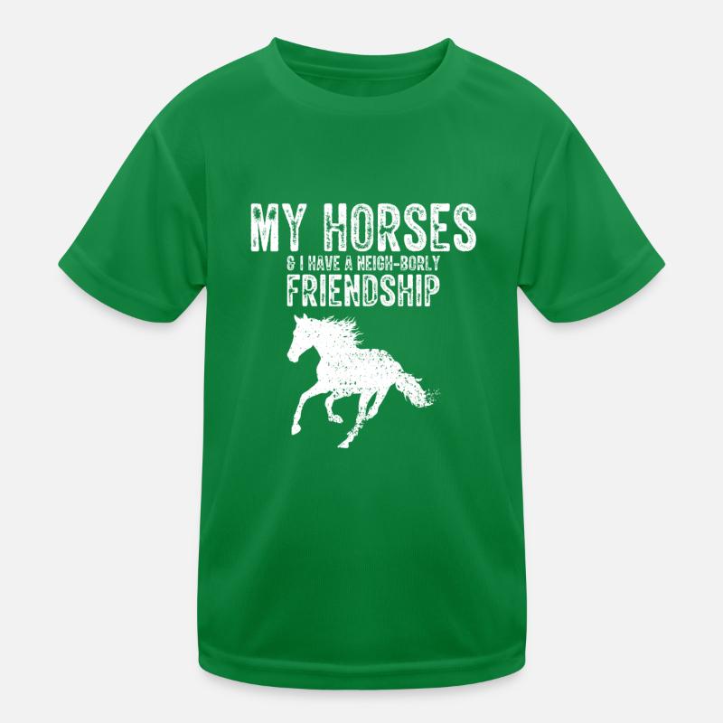 Conception acrobatique de voûte et cheval équestre T-shirt sport Enfant