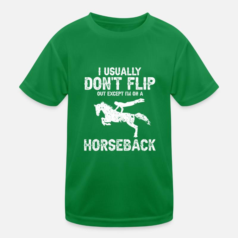 Conception acrobatique de voûte et cheval équestre T-shirt sport Enfant