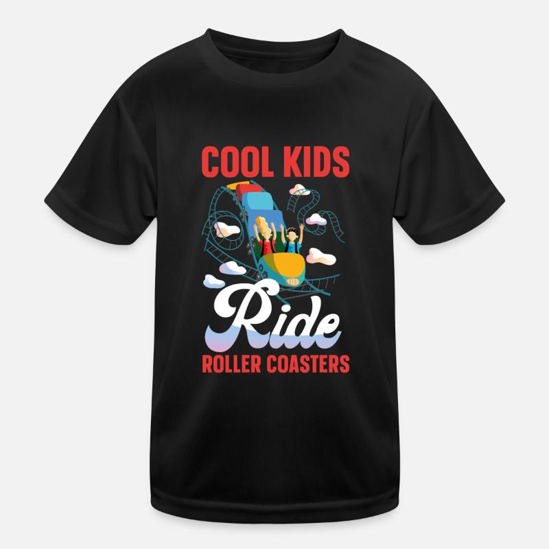 Roller Coaster Cool Kids Ride Kids Functional T-Shirt