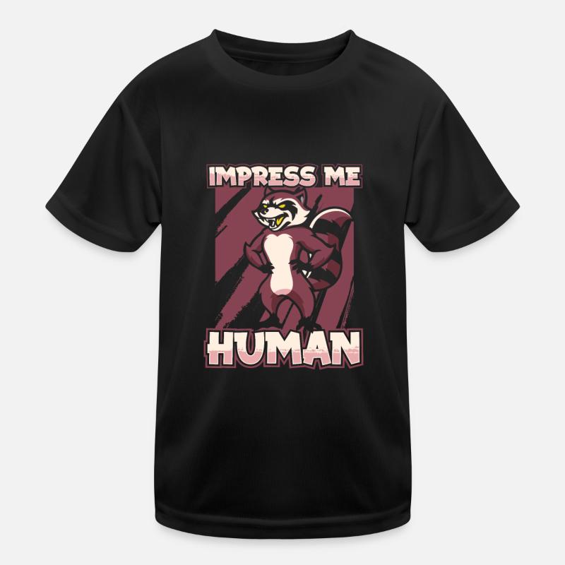 Waschbär Kinder Funktions-T-Shirt