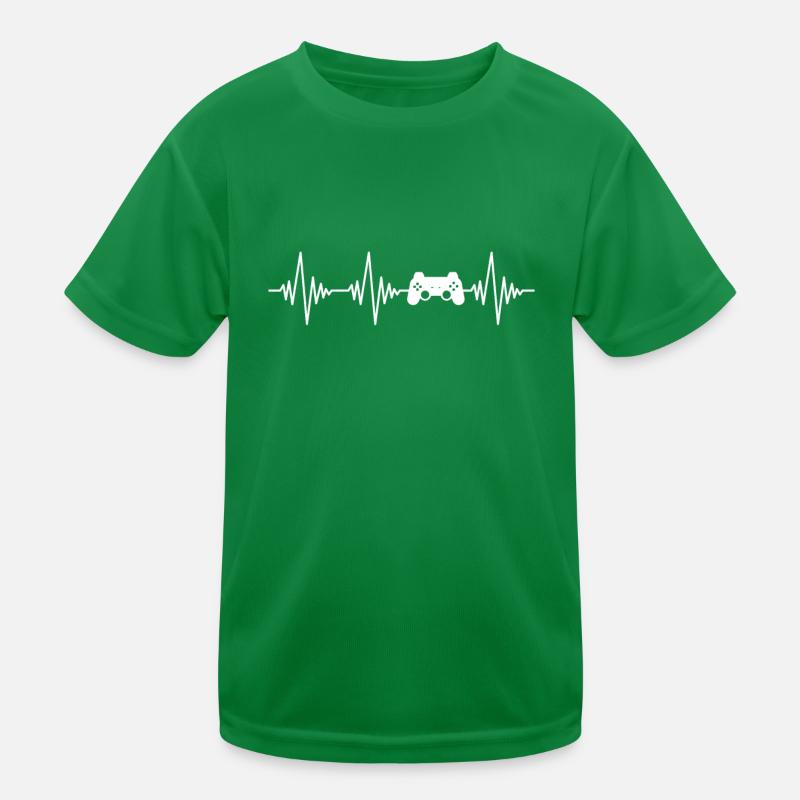 gaming controller Herzschlag Kinder Funktions-T-Shirt