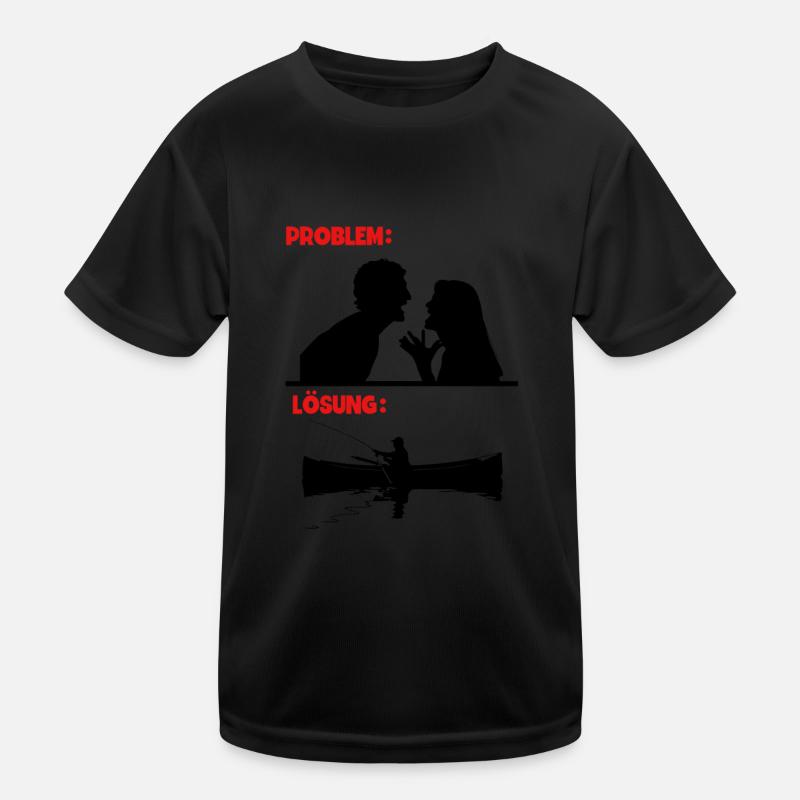 Angeln Angler Kinder Funktions-T-Shirt