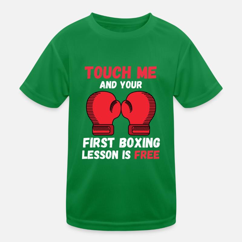 TouchEz-moi et votre première leçon de boxe est gratuite T-shirt sport Enfant