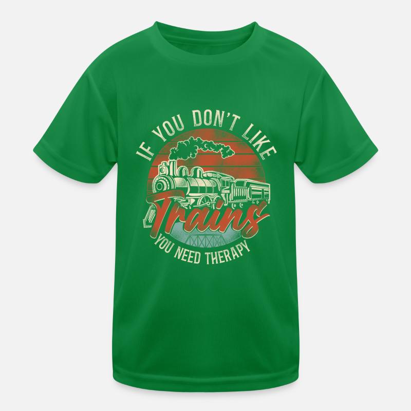 Steam Train Driver Trainspotting Kinder Funktions-T-Shirt