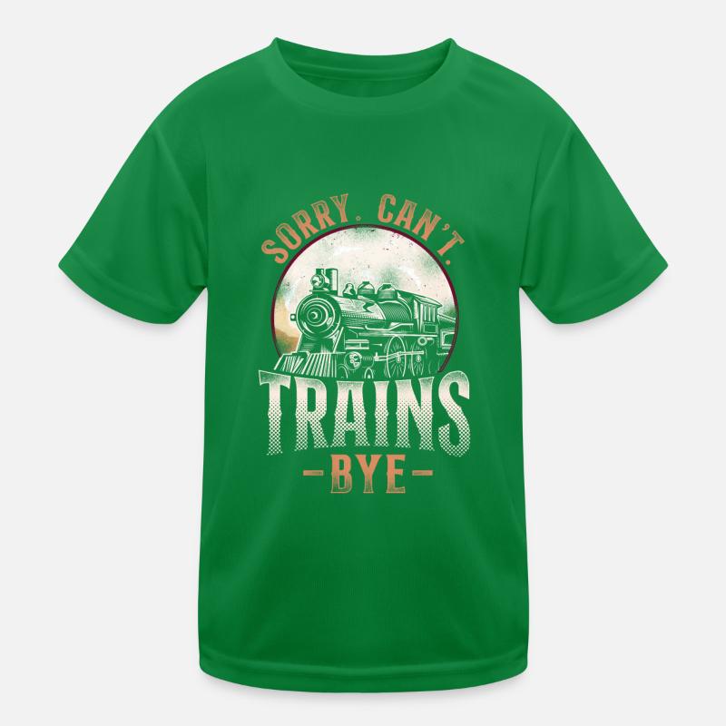 Steam Train Driver Trainspotting Kinder Funktions-T-Shirt