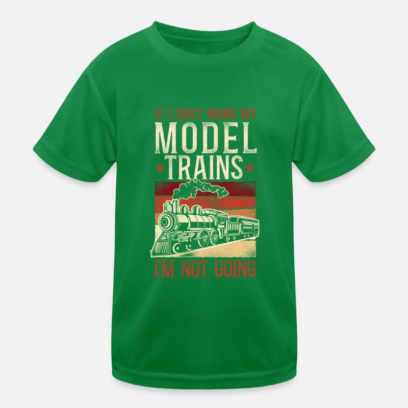 Steam Train Driver Trainspotting Kids Functional T-Shirt