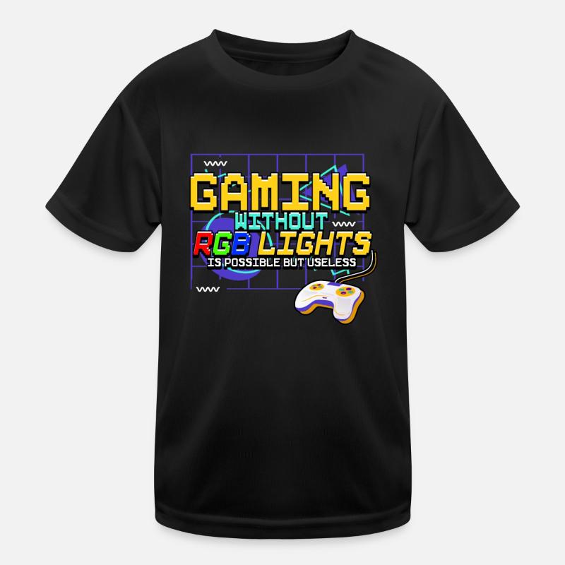 Zocken Gaming Kinder Funktions-T-Shirt