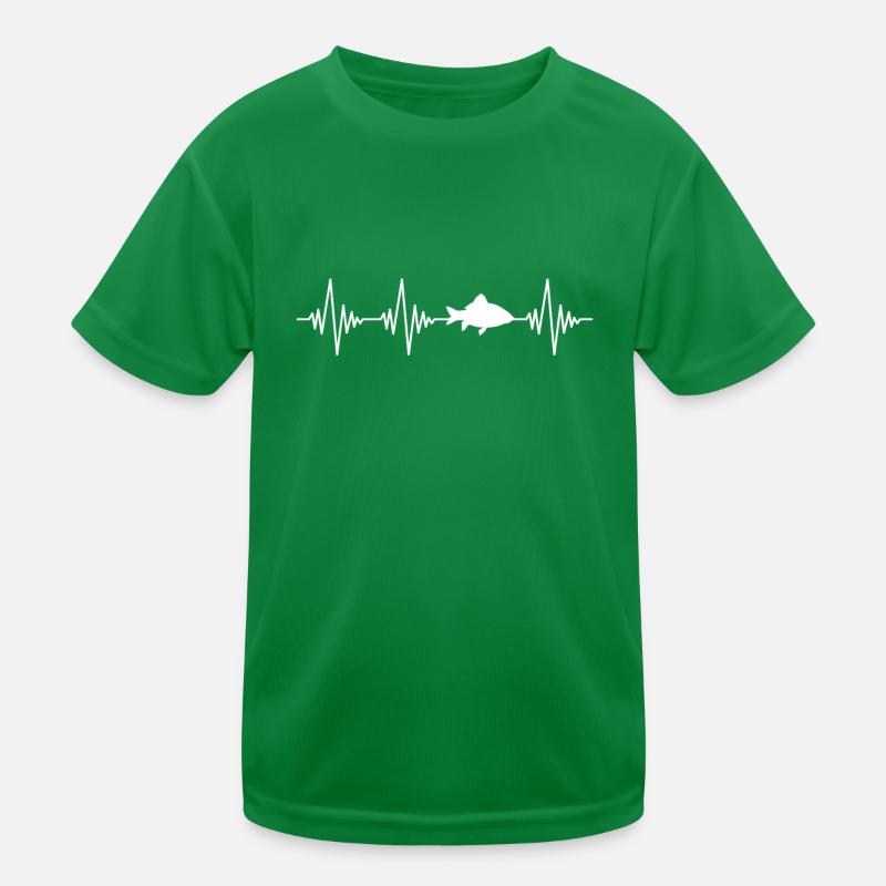 Fisch Herzschlag Kinder Funktions-T-Shirt