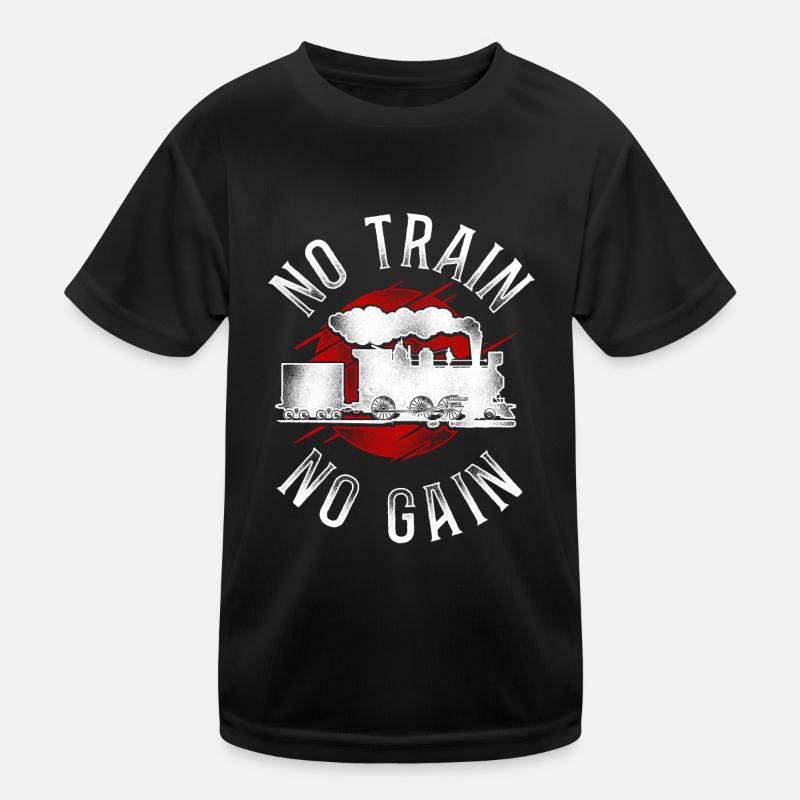 Conducteur de train à vapeur Trainspotting T-shirt sport Enfant